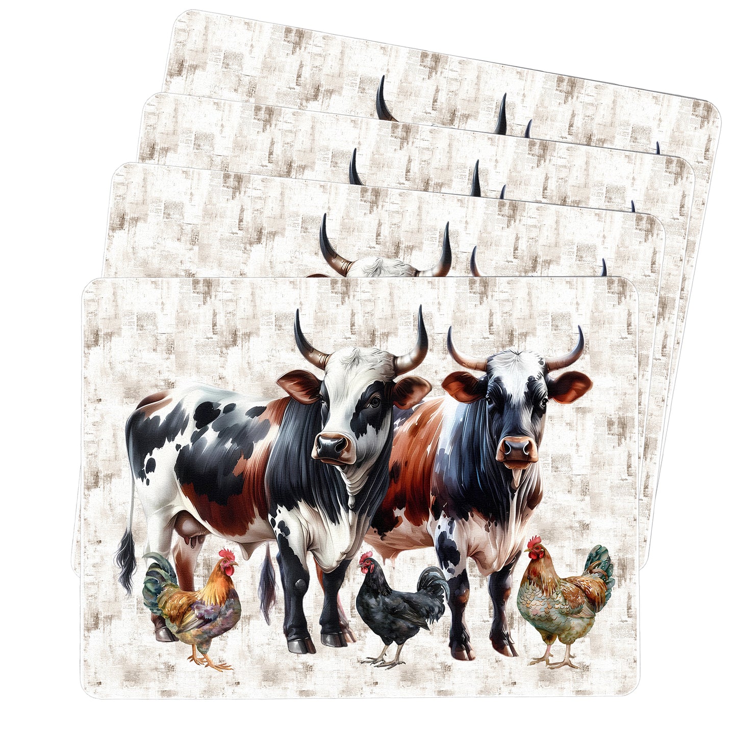 Nguni & Farm Animals Placemats by Mark van Vuuren