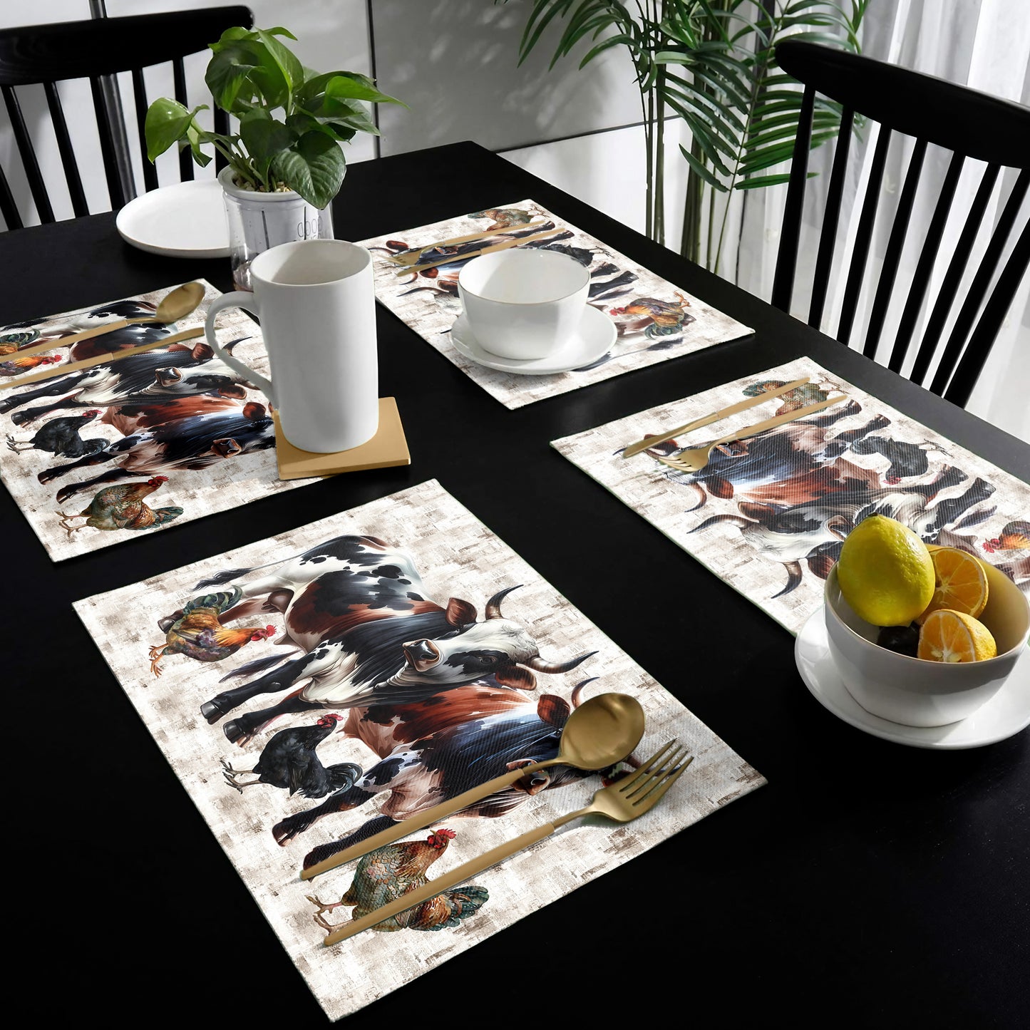 Nguni & Farm Animals Placemats by Mark van Vuuren