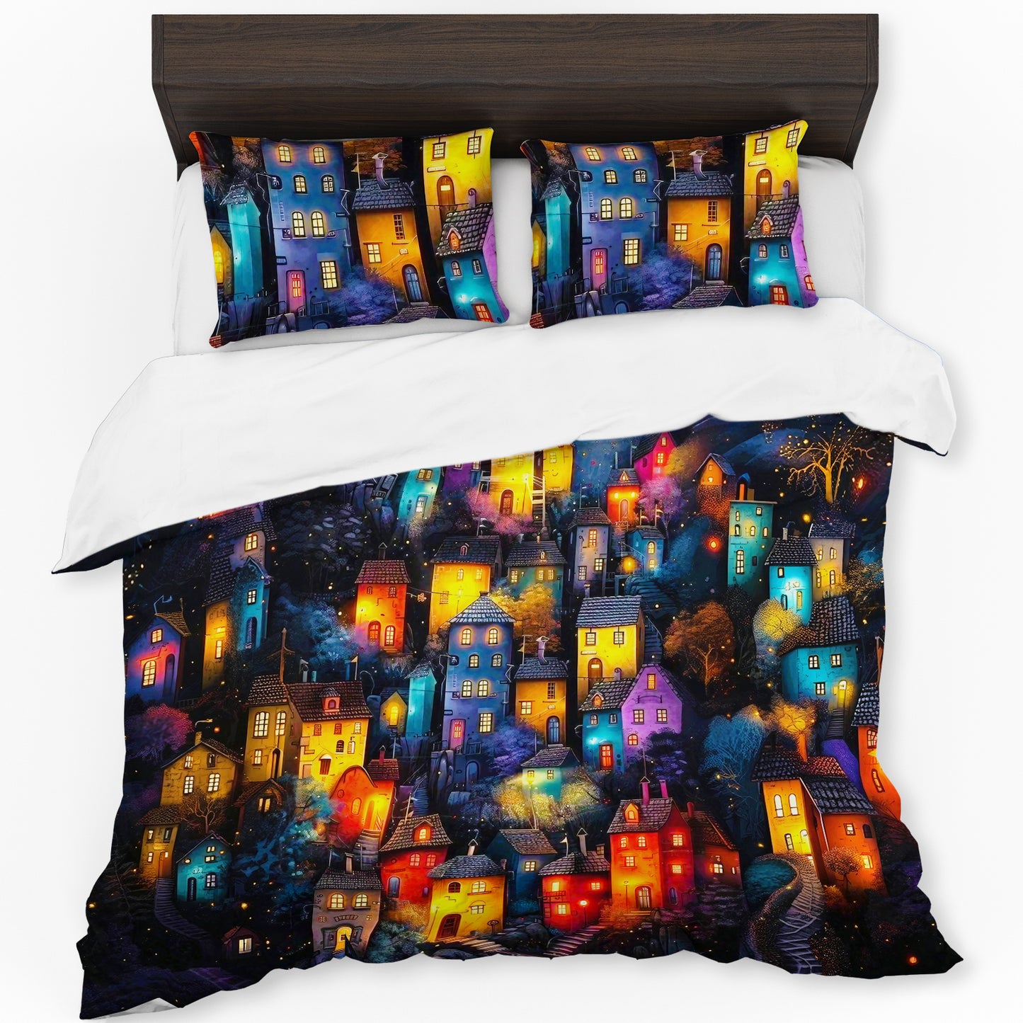 Night City Duvet Cover Set