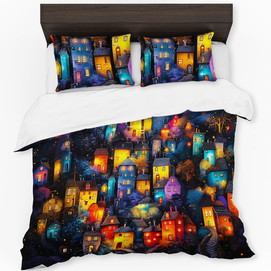 Night City Duvet Cover Set
