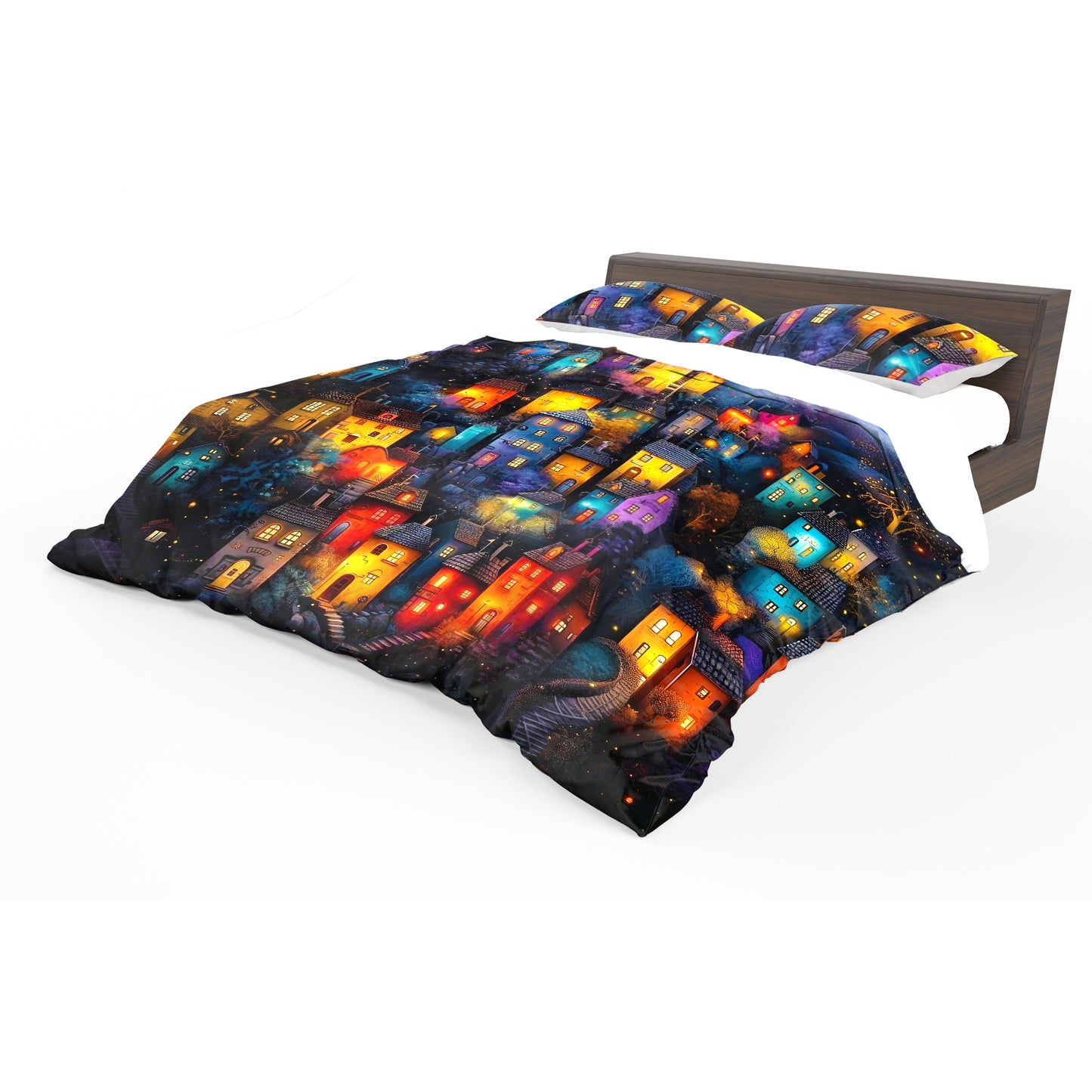 Night City Duvet Cover Set