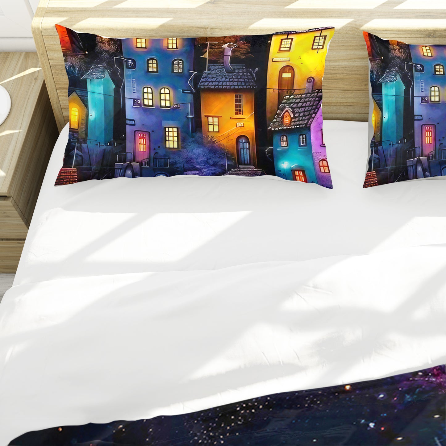 Night City Duvet Cover Set