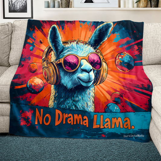 No Drama Lama Light Weight Fleece Blanket by Wikus Schalkwyk
