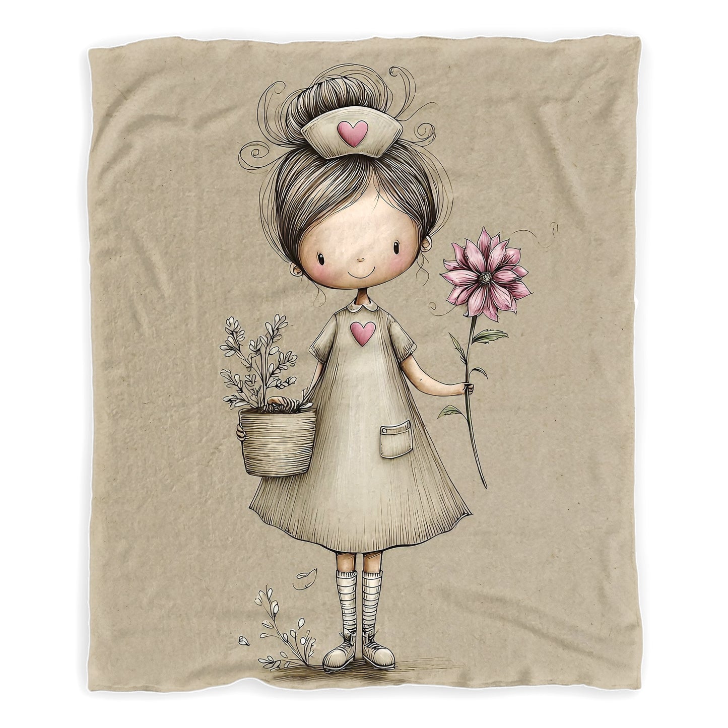 Nurse Nora Toddler Fleec Blanket