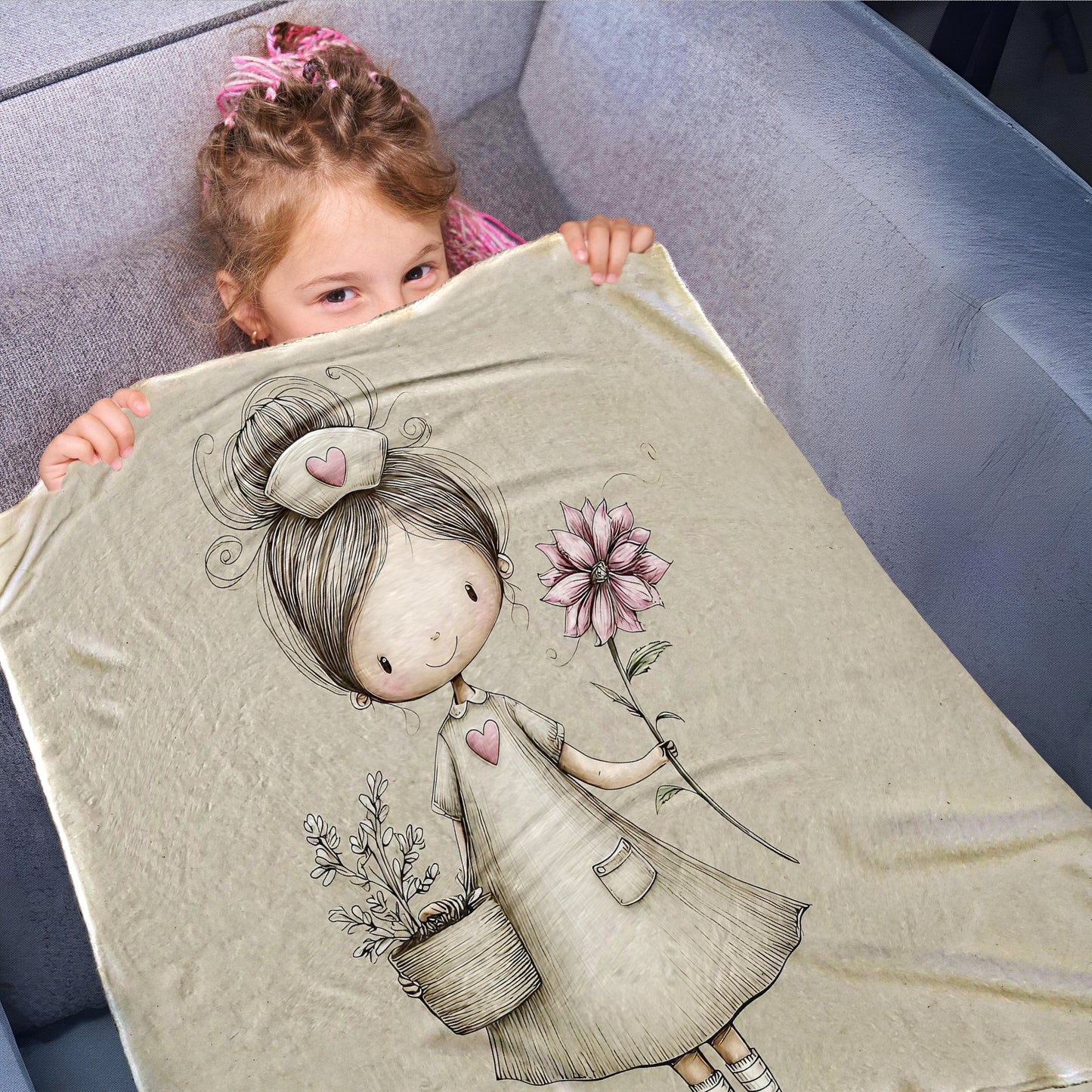 Nurse Nora Toddler Fleec Blanket