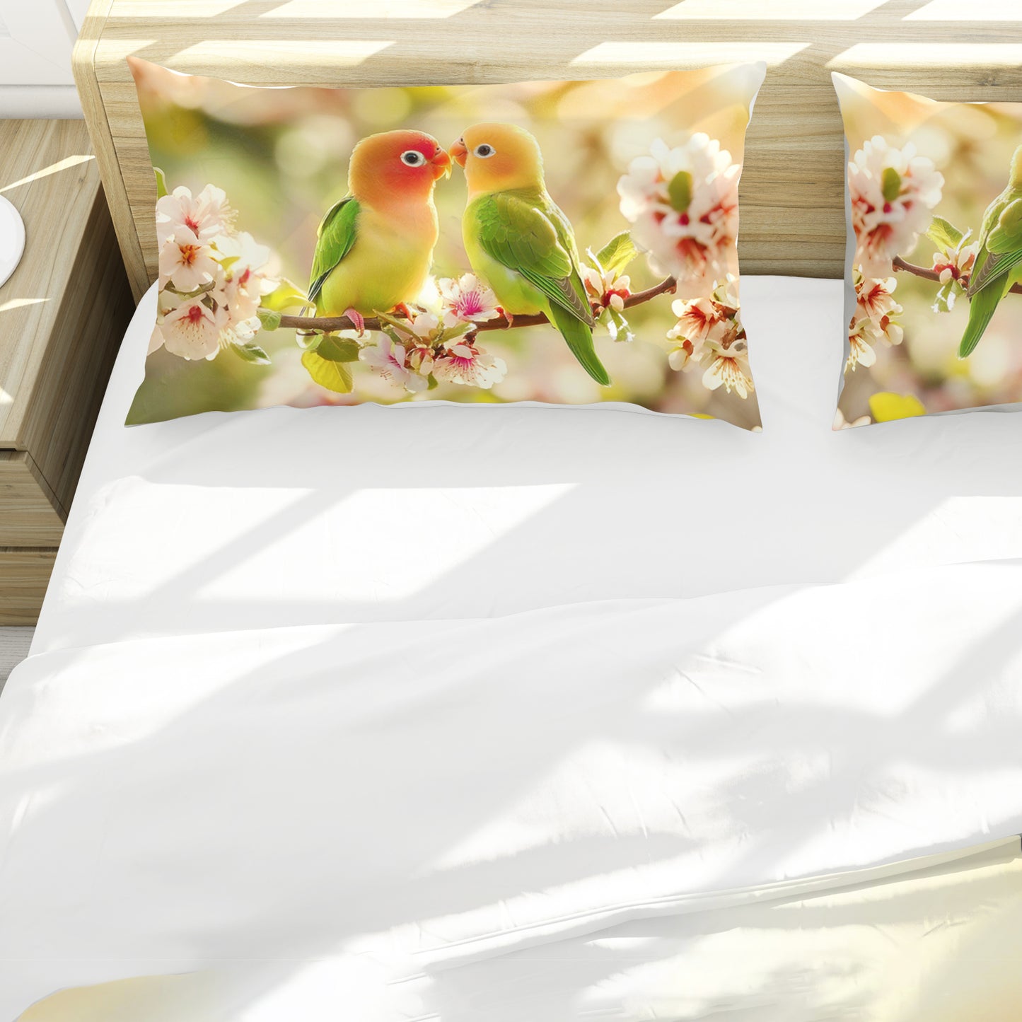Nyasa Lovebirds Duvet Cover Set