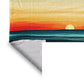 Ocean Sunset Light Weight Fleece Blanket by Wikus Schalkwyk
