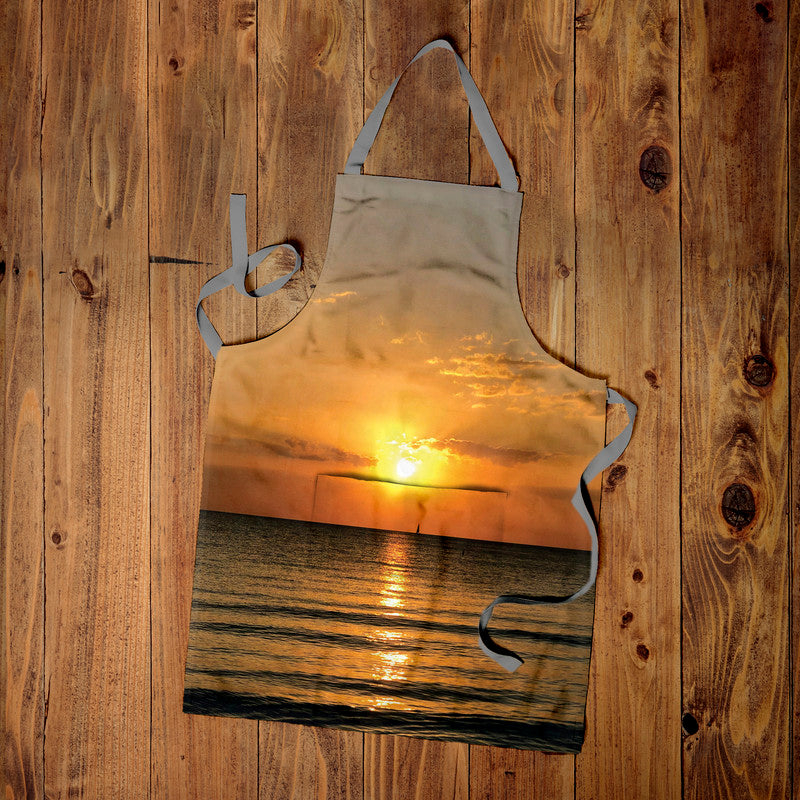 Ocean Sunset Medium Length Apron