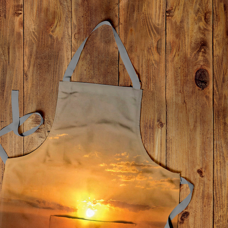 Ocean Sunset Medium Length Apron