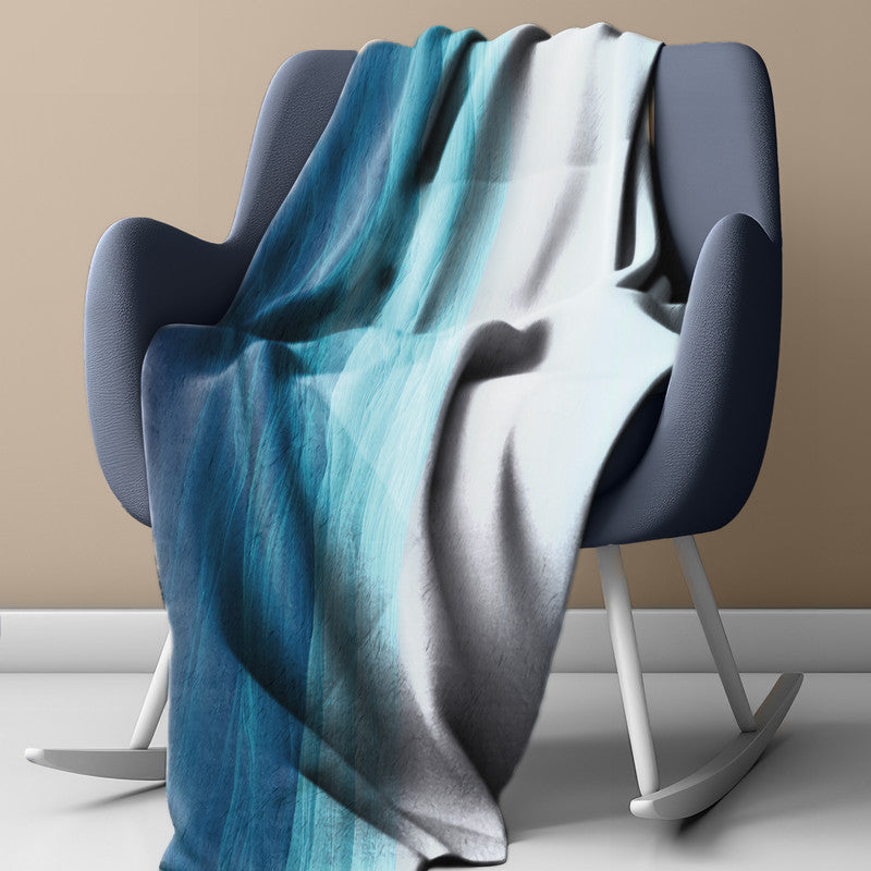 Oceanic Blues Light Weight Fleece Blanket by Wikus Schalkwyk