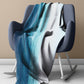 Oceanic Blues Light Weight Fleece Blanket by Wikus Schalkwyk