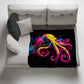 Octopus Light Weight Fleece Blanket by Wikus Schalkwyk