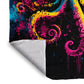 Octopus Light Weight Fleece Blanket by Wikus Schalkwyk
