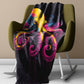 Octopus Light Weight Fleece Blanket by Wikus Schalkwyk