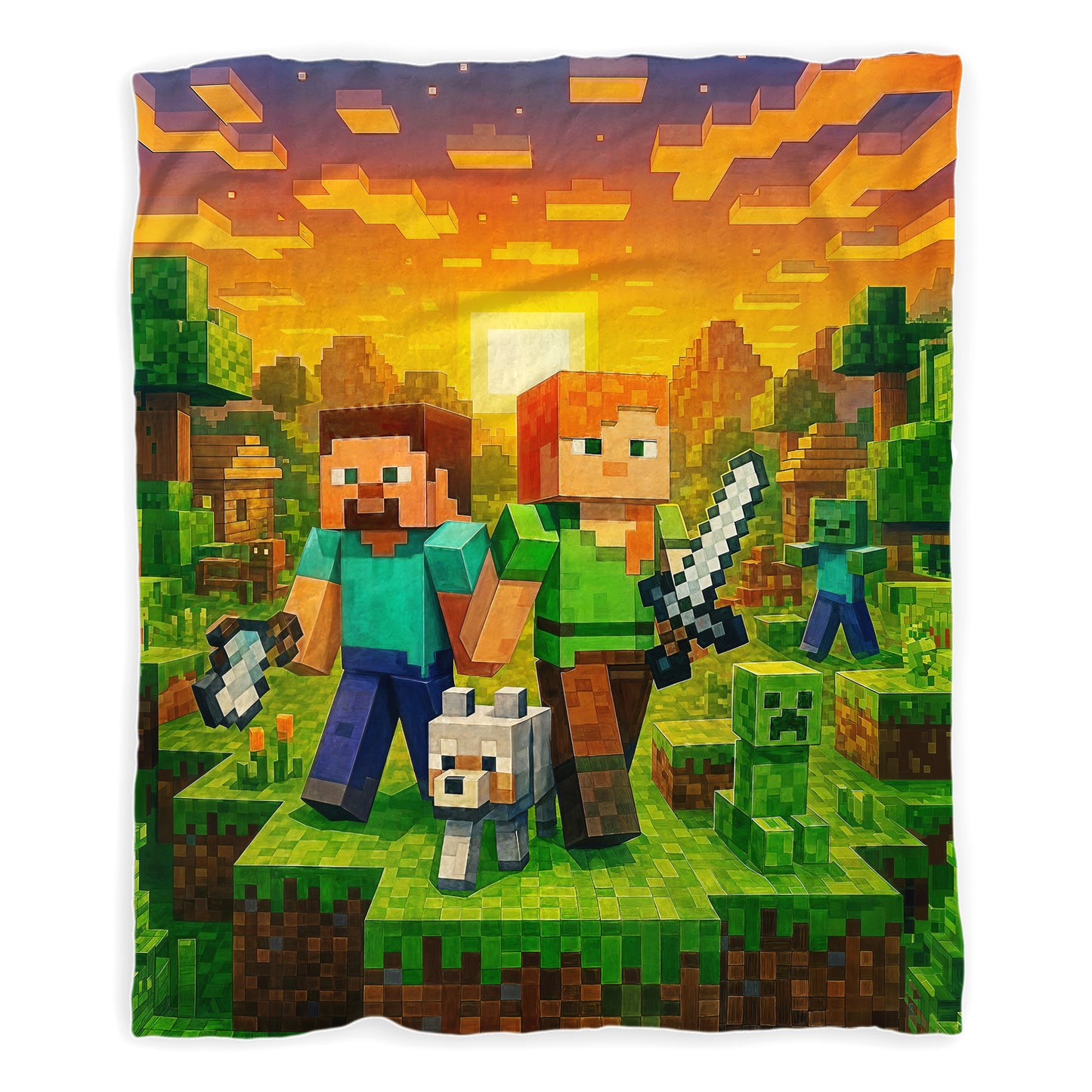 Off To Work Toddler Fleece Blanket