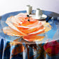 Oil Painting Peach Floral Round Tablecloth