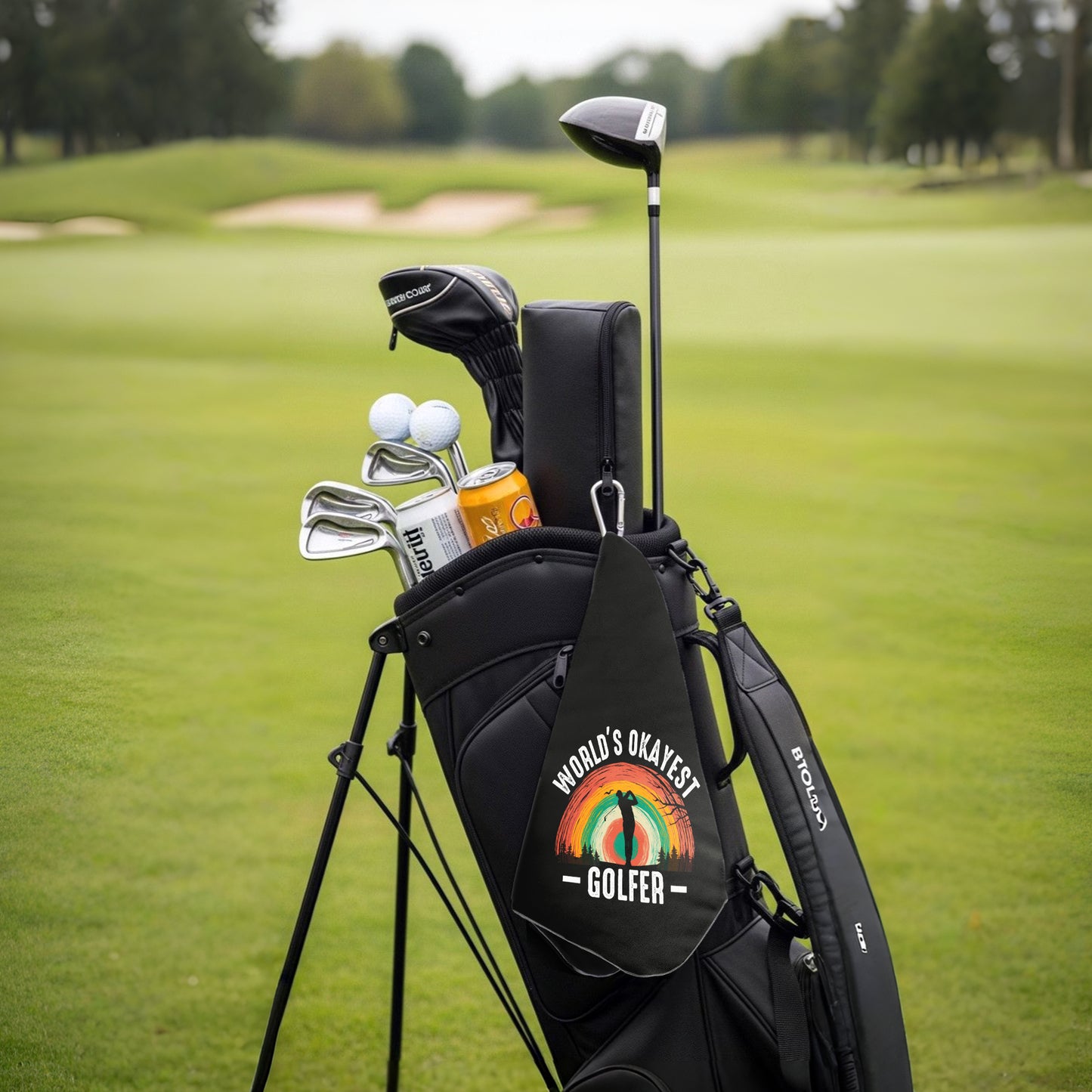 Okayest Golfer Golf Towel Set of 2