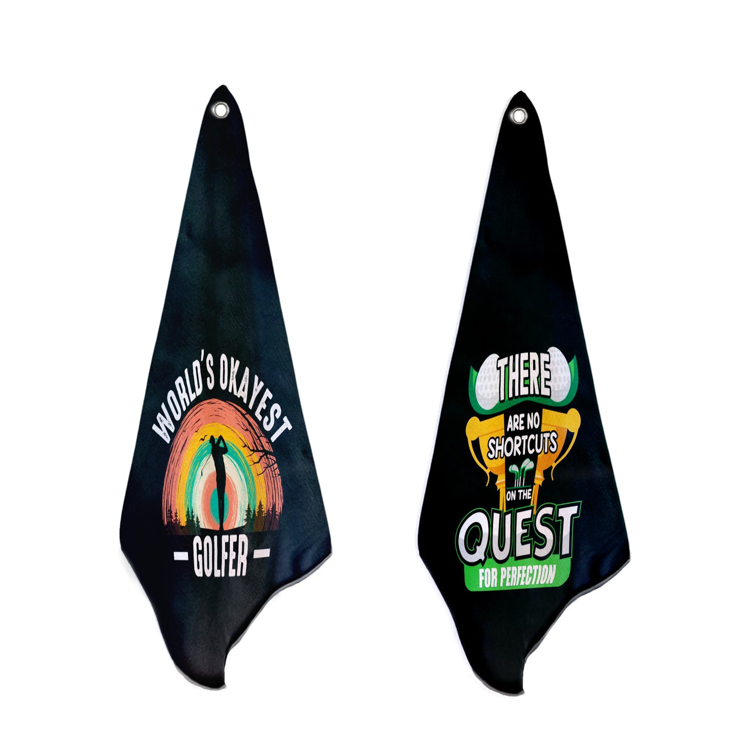 Okayest Golfer Golf Towel Set of 2