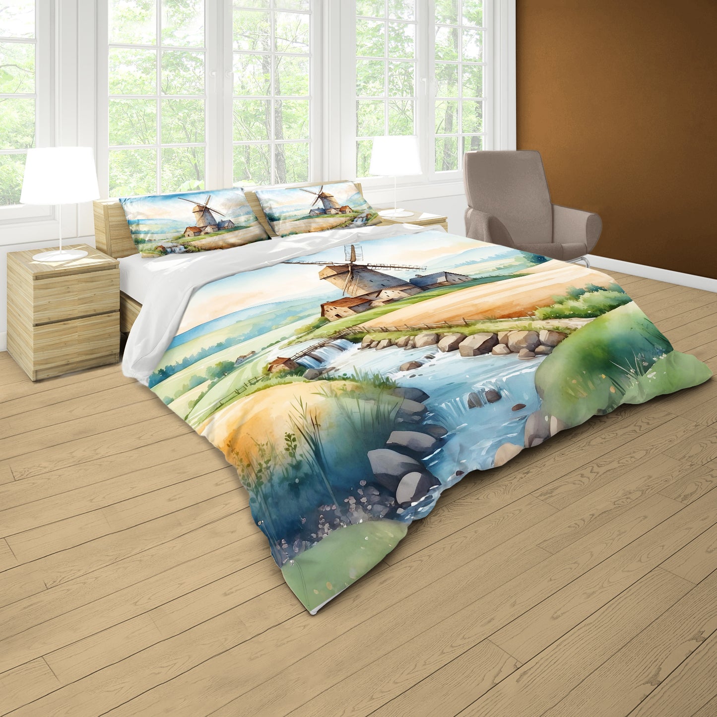Old Mill Morning Duvet Cover Set