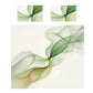 Olive Green Ribbon on Cream Duvet Cover Set