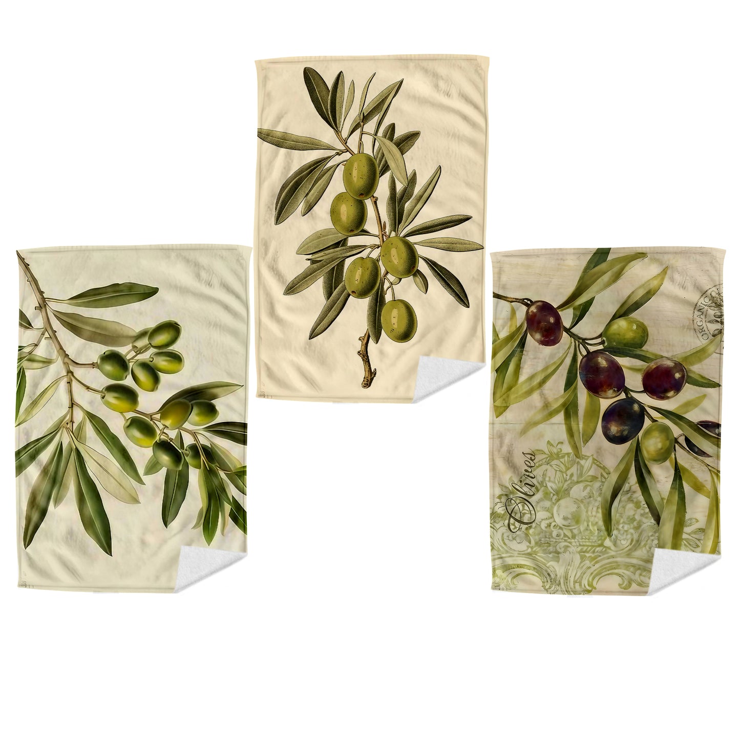 Olives Dish Cloth (Set of 3)