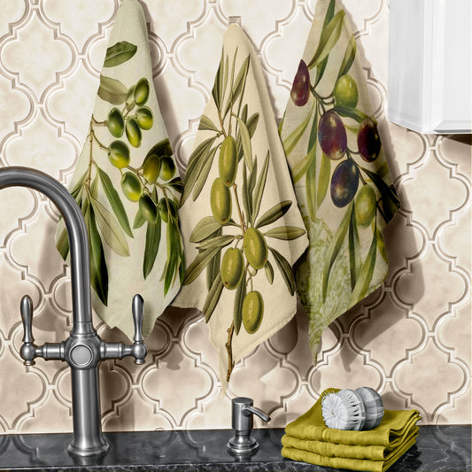 Olives Dish Cloth (Set of 3)
