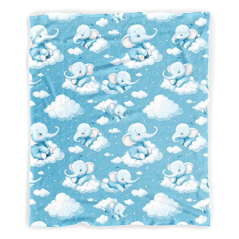 On A Happy Cloud Minky Blanket