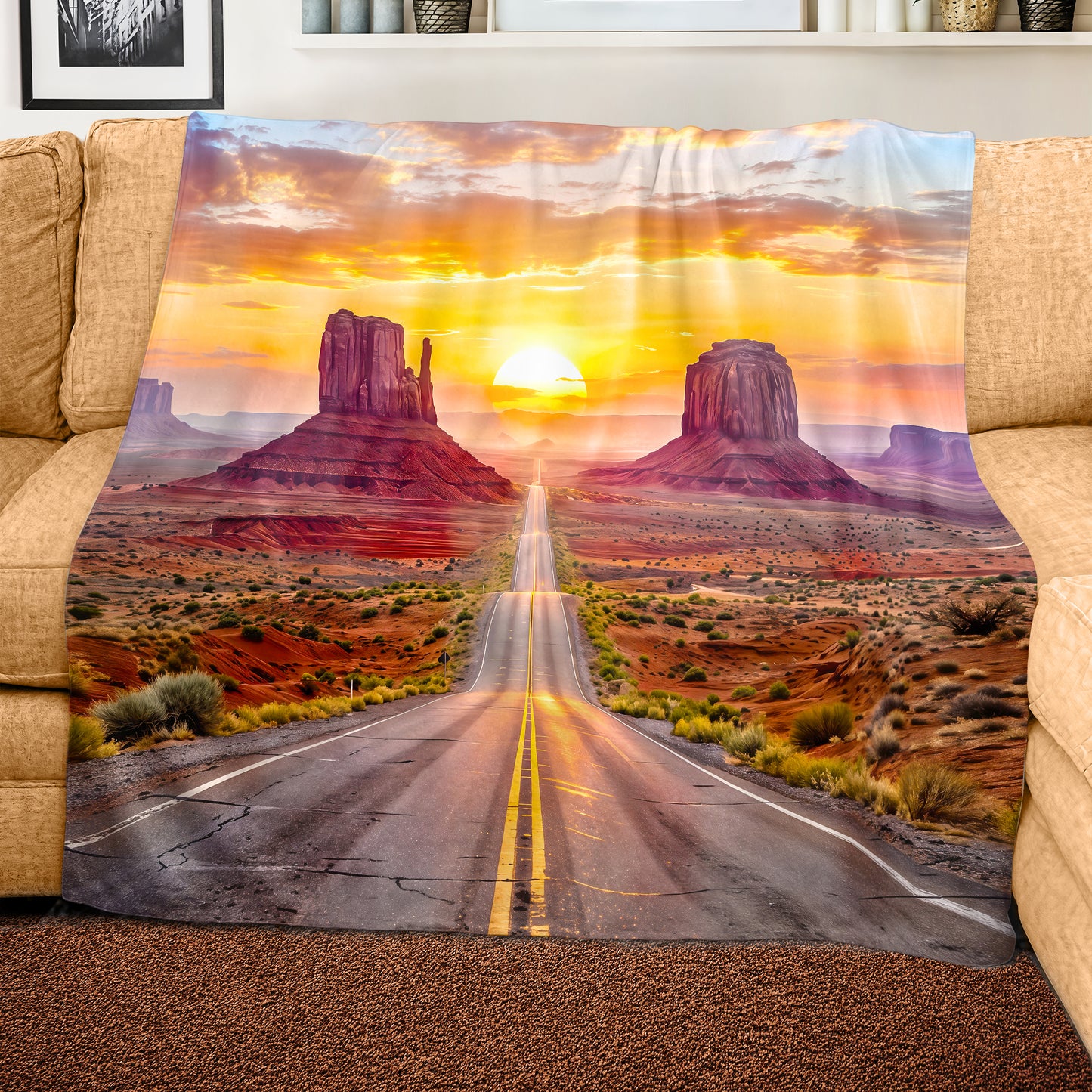 Open Road Light Weight Fleece Blanket