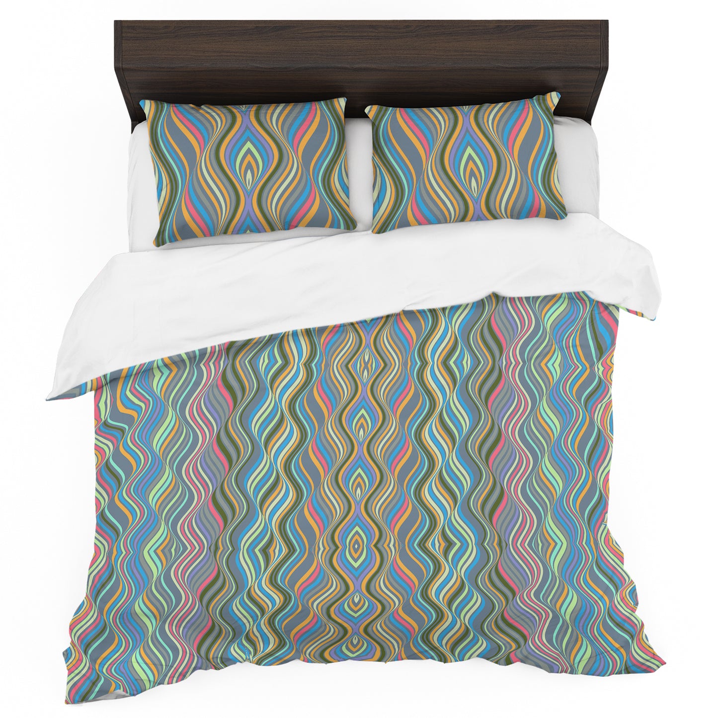 Optical Wave Duvet Cover Set