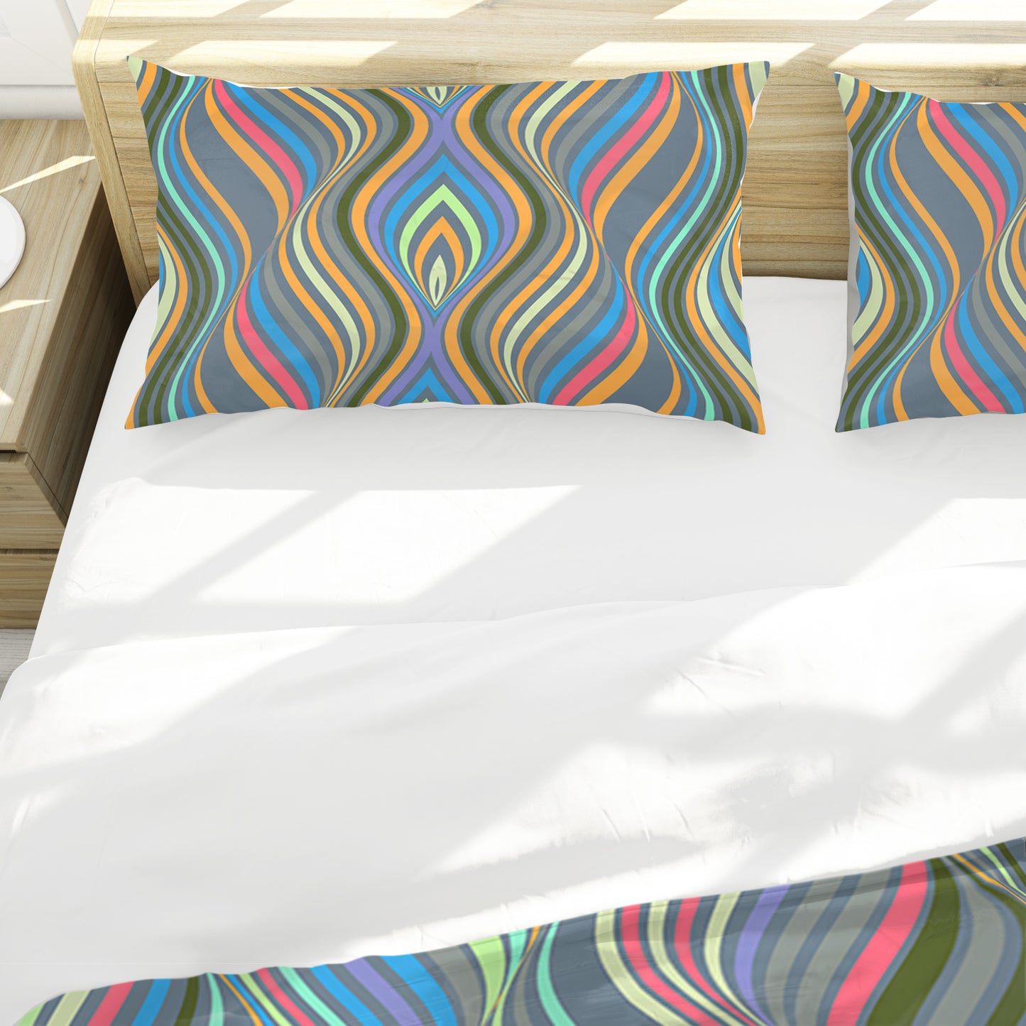Optical Wave Duvet Cover Set