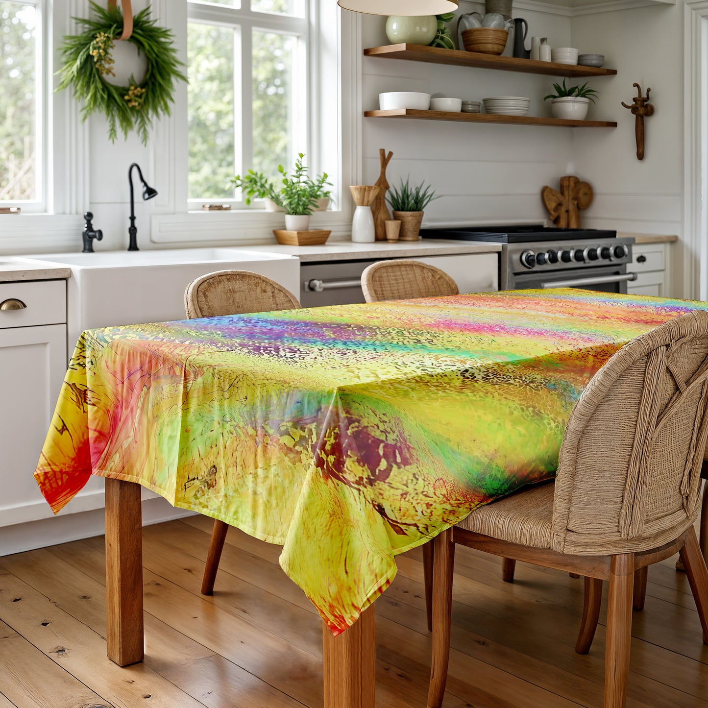 Oracle of Colors Rectangle Tablecloth