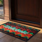Orange And Red Door Mat