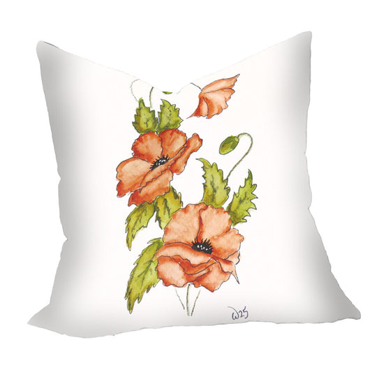 Orange Floral Bloom Luxury Scatter by Wikus Hattingh