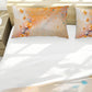 Orange Floral Leaves Duvet Cover Set