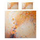 Orange Floral Leaves Duvet Cover Set