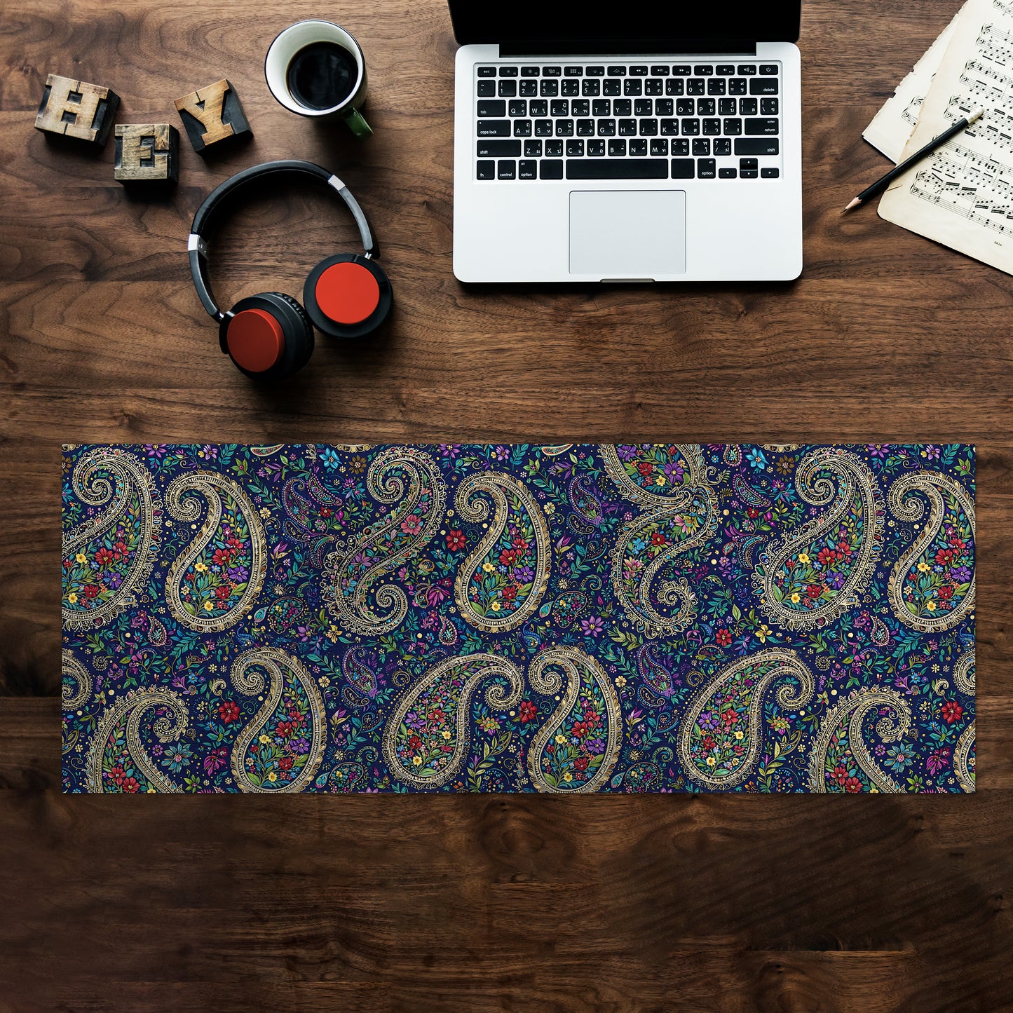 Orange Monochrome Desk Pad