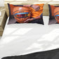 Orange Thunder Racing Duvet Cover Set