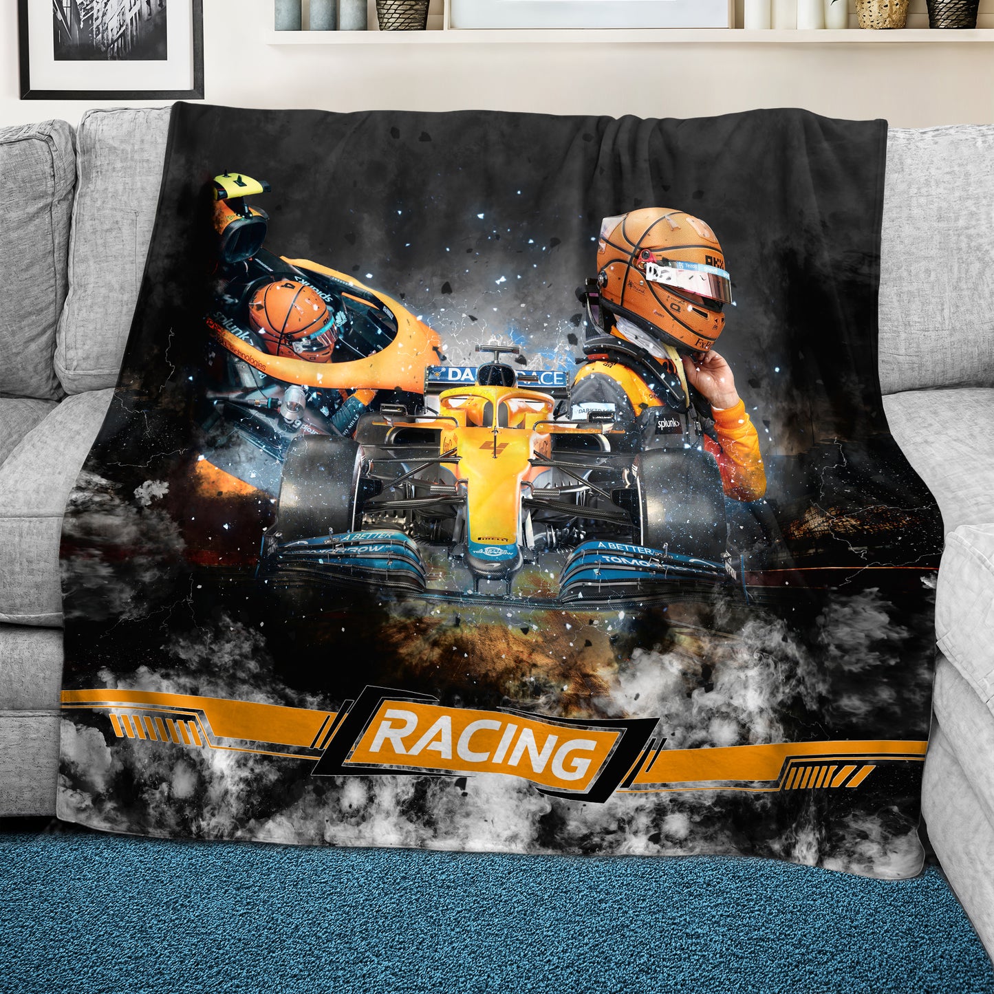 Orange Thunder Racing Light Weight Fleece