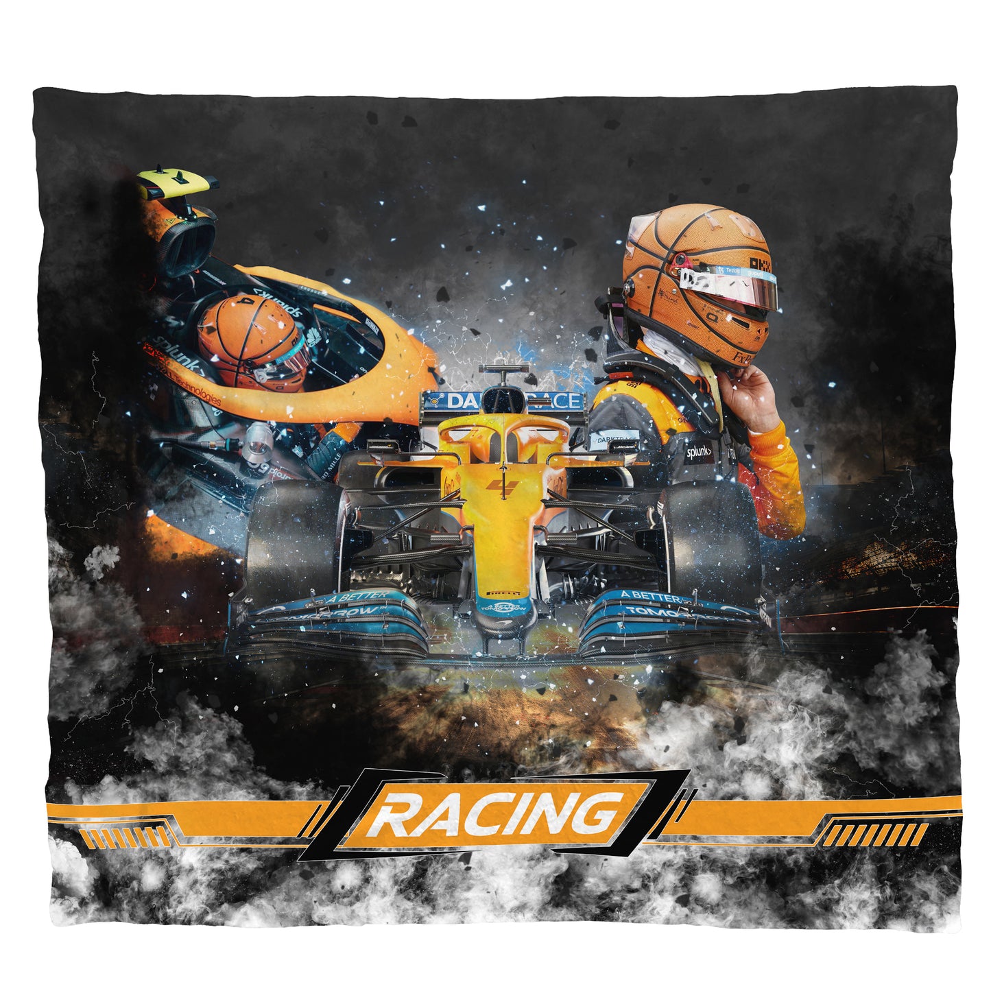 Orange Thunder Racing Light Weight Fleece