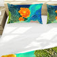 Orange & White Colour Cascade Duvet Cover Set
