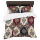 Ornamental Stripe Damask Duvet Cover Set