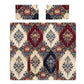 Ornamental Stripe Damask Duvet Cover Set