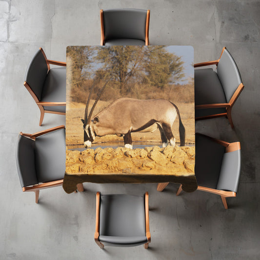 Oryx Bull Square Tablecloth by Annette Heymans