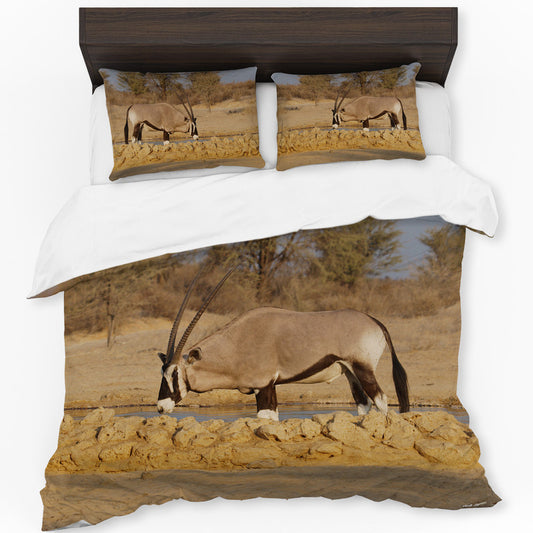 Oryx Bulls Duvet Cover Set by Annette Heymans