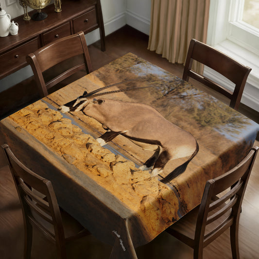 Oryx Bull Square Tablecloth by Annette Heymans