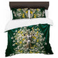 Oryx and Daffodil Dark Botanical Duvet Cover Set