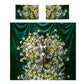 Oryx and Daffodil Dark Botanical Duvet Cover Set