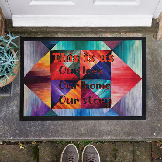 Our Story Door Mat