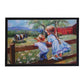 Painted Children on Farm Door Mat
