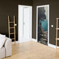 Painted Mountain Journey Door Decoupage